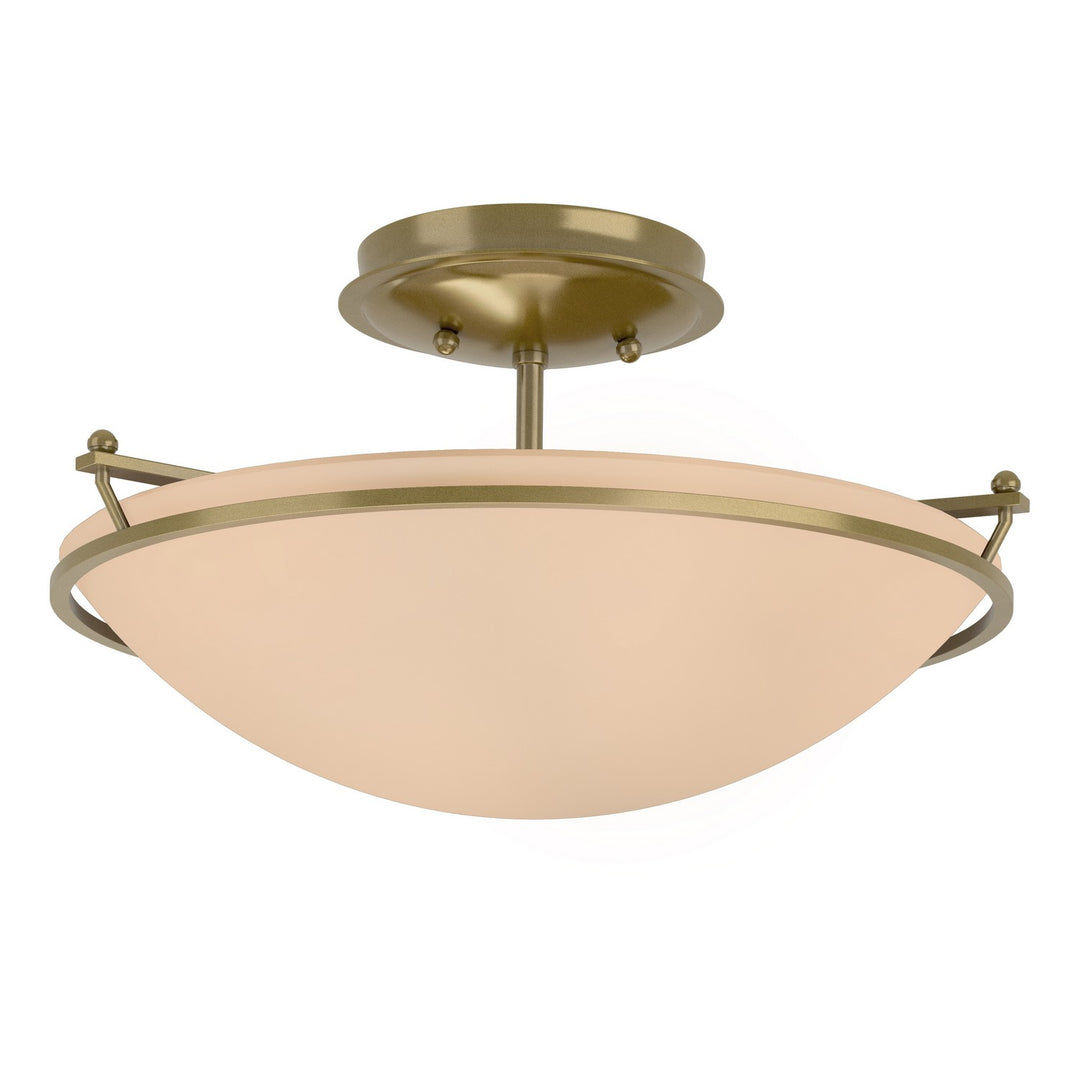 Hubbardton Forge Canada - 124302-SKT-86-SS0047 - Two Light Semi-Flush Mount - Simple Lines - Modern Brass
