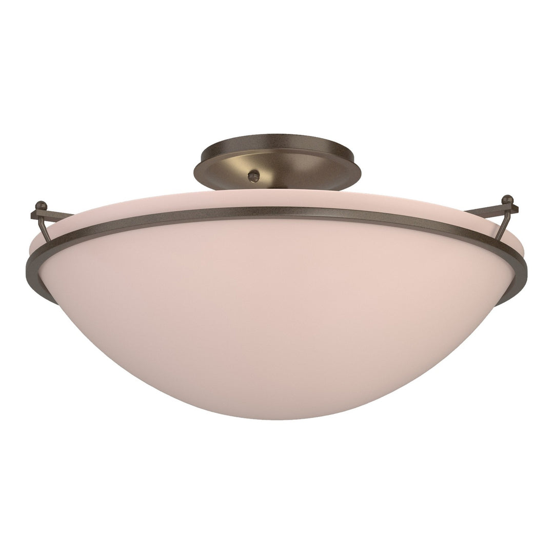 Hubbardton Forge Canada - 124304-SKT-05-SS0053 - Three Light Semi-Flush Mount - Simple Lines - Bronze