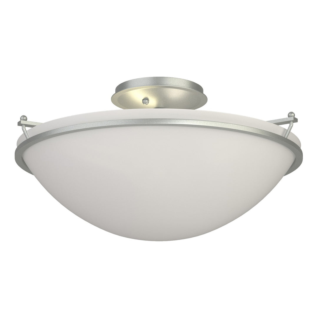 Hubbardton Forge Canada - 124304-SKT-82-GG0053 - Three Light Semi-Flush Mount - Simple Lines - Vintage Platinum
