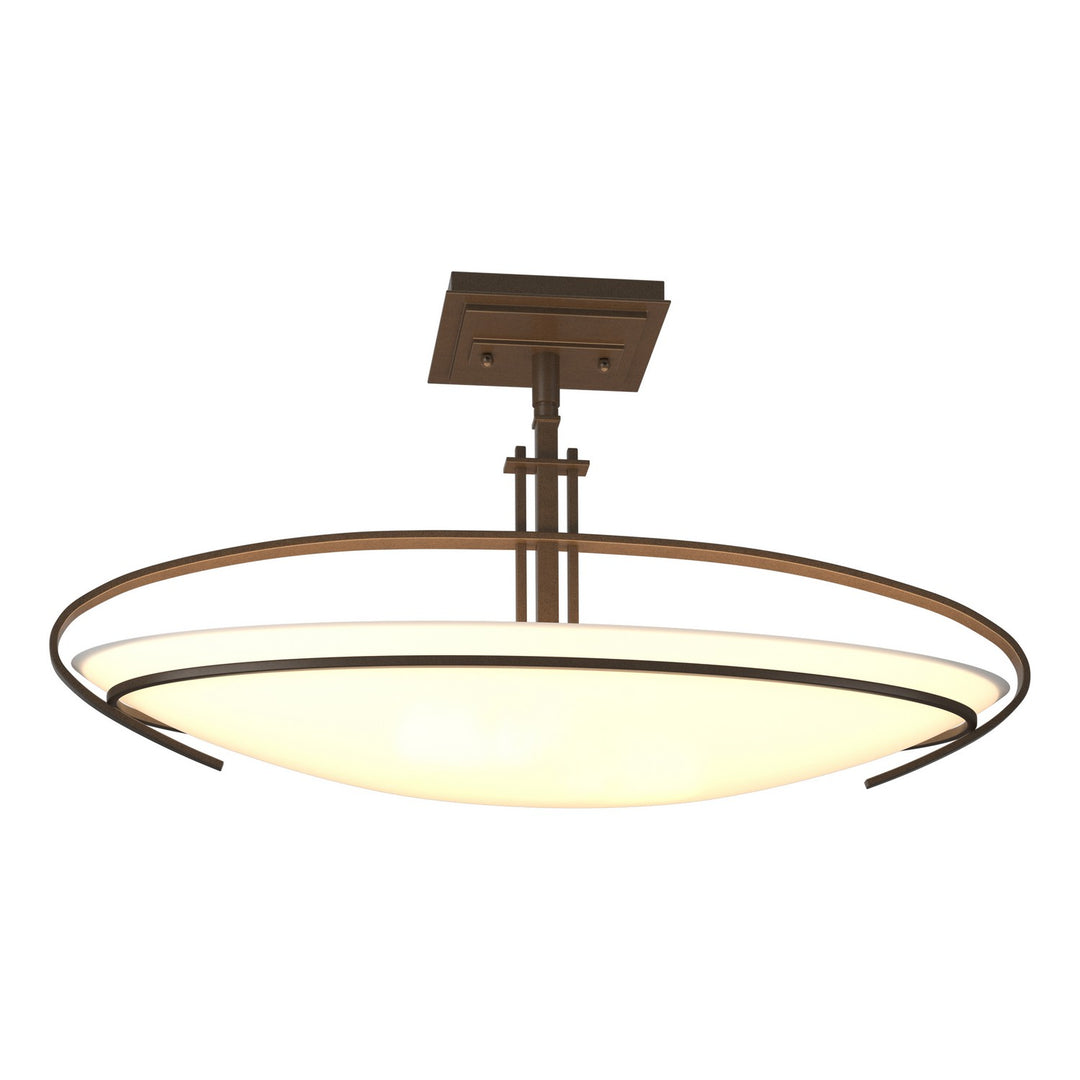 Hubbardton Forge Canada - 124341-SKT-05-GG0089 - Two Light Semi-Flush Mount - Mackintosh - Bronze