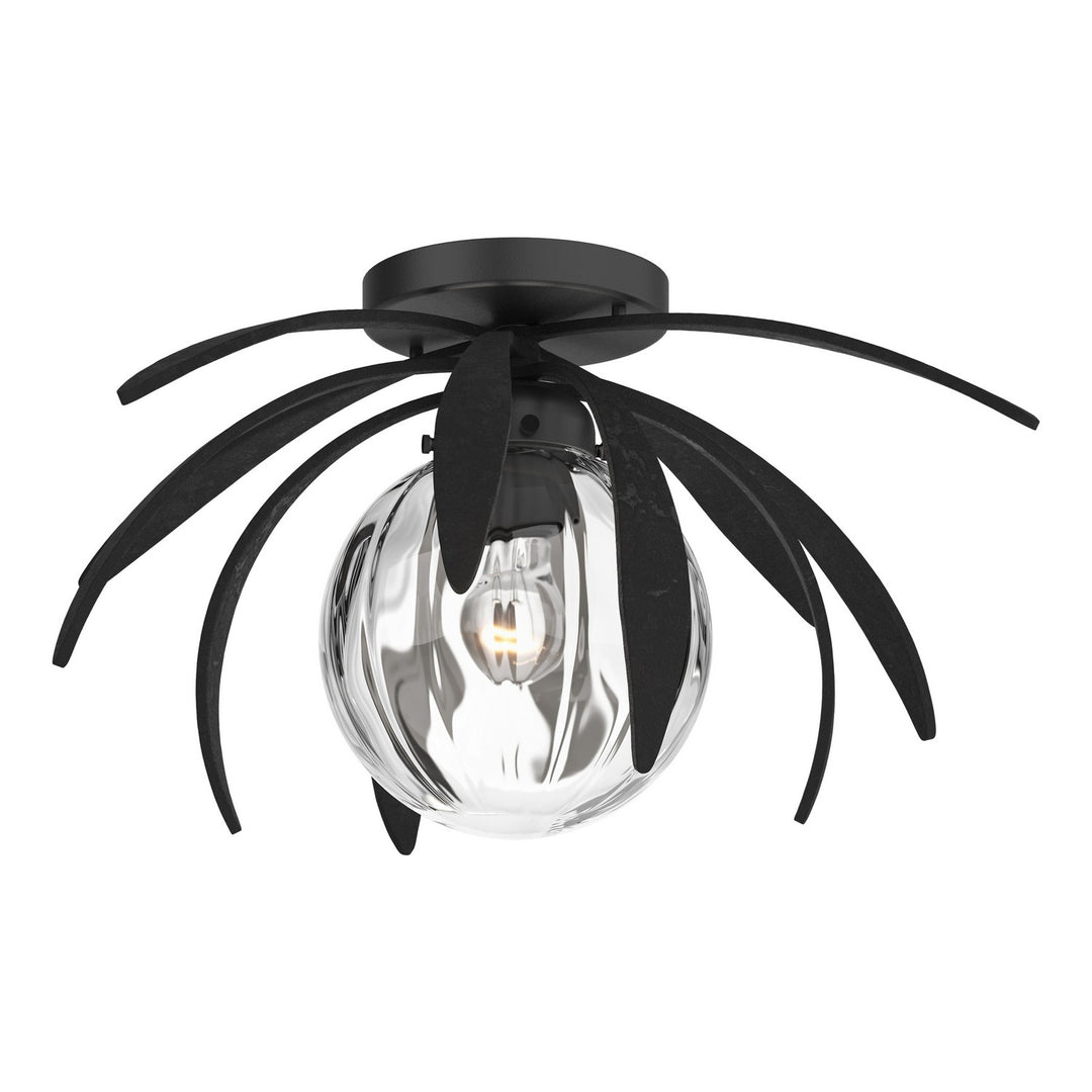 Hubbardton Forge Canada - 124350-SKT-10-LL0631 - One Light Semi-Flush Mount - Dahlia - Black