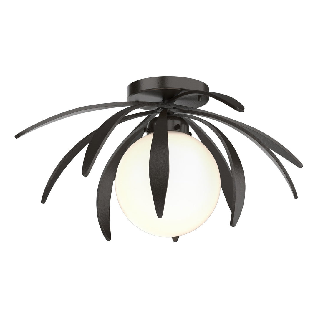 Hubbardton Forge Canada - 124350-SKT-14-GG0631 - One Light Flush Mount - Dahlia - Oil Rubbed Bronze