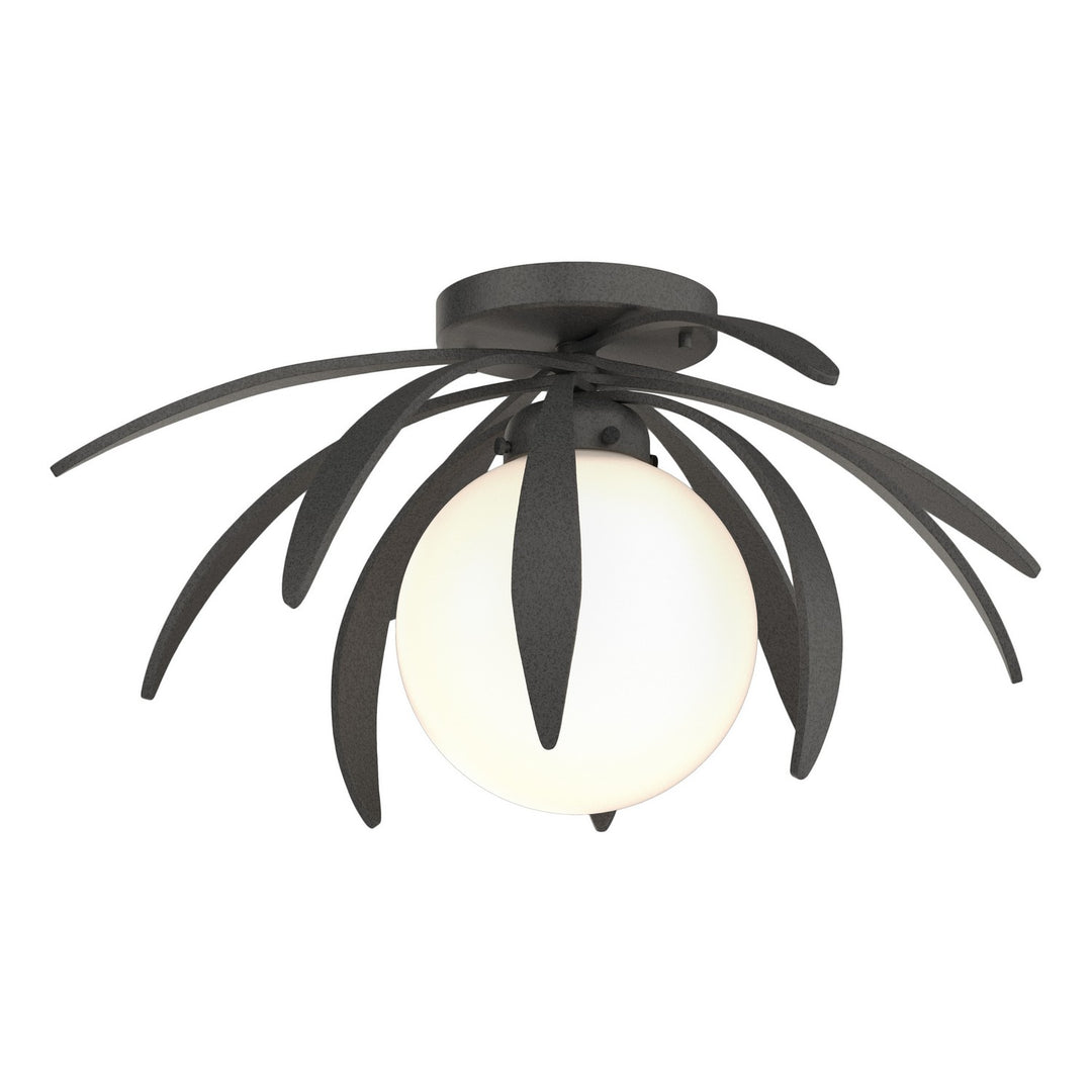 Hubbardton Forge Canada - 124350-SKT-20-GG0631 - One Light Semi-Flush Mount - Dahlia - Natural Iron