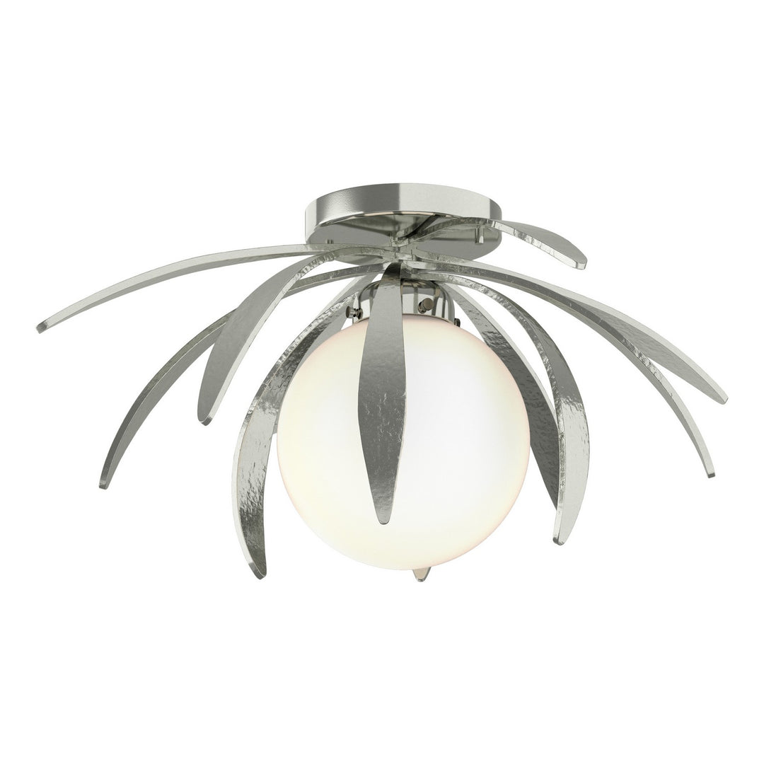 Hubbardton Forge Canada - 124350-SKT-85-GG0631 - One Light Semi-Flush Mount - Dahlia - Sterling