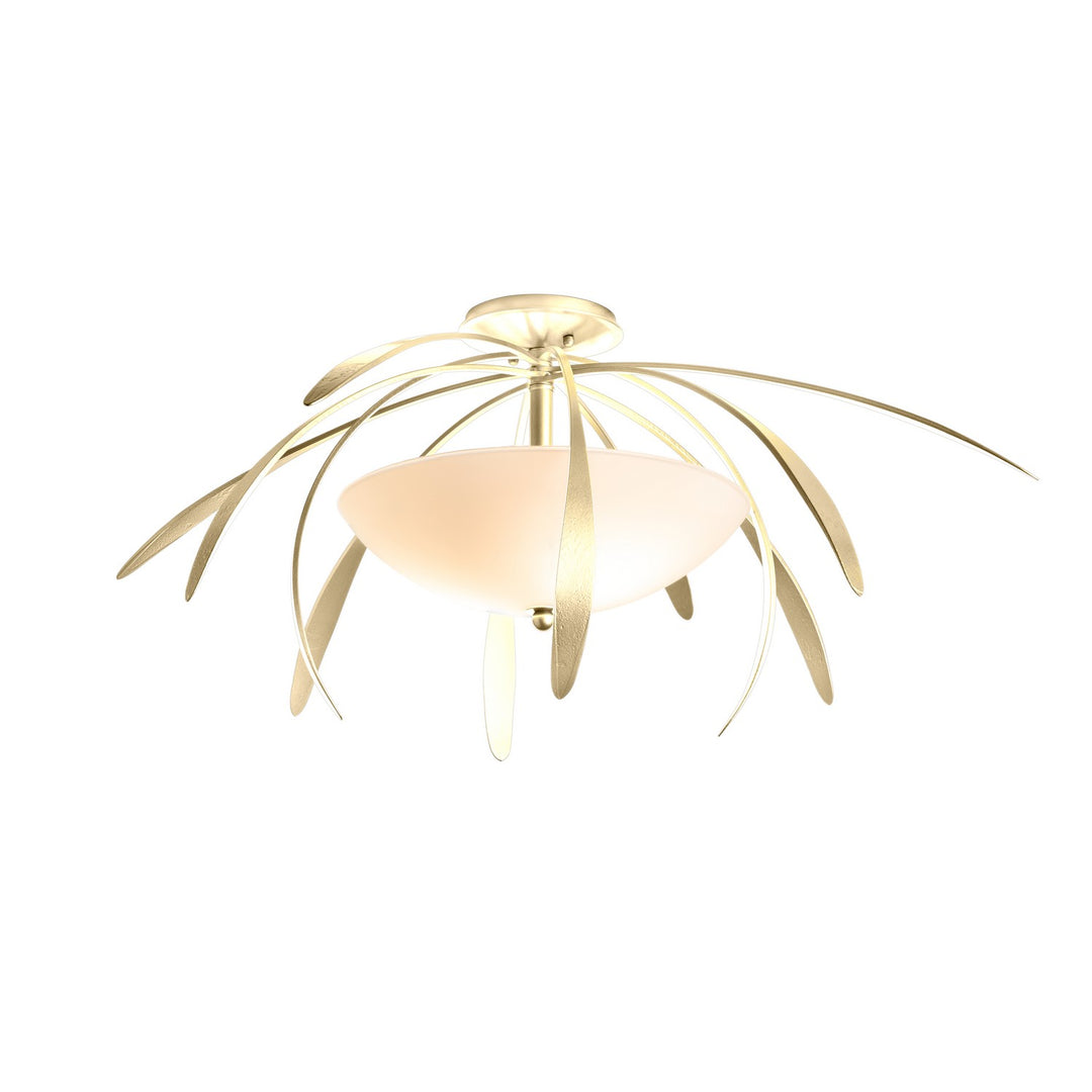 Hubbardton Forge Canada - 124352-SKT-86-GG0048 - Two Light Semi-Flush Mount - Dahlia - Modern Brass