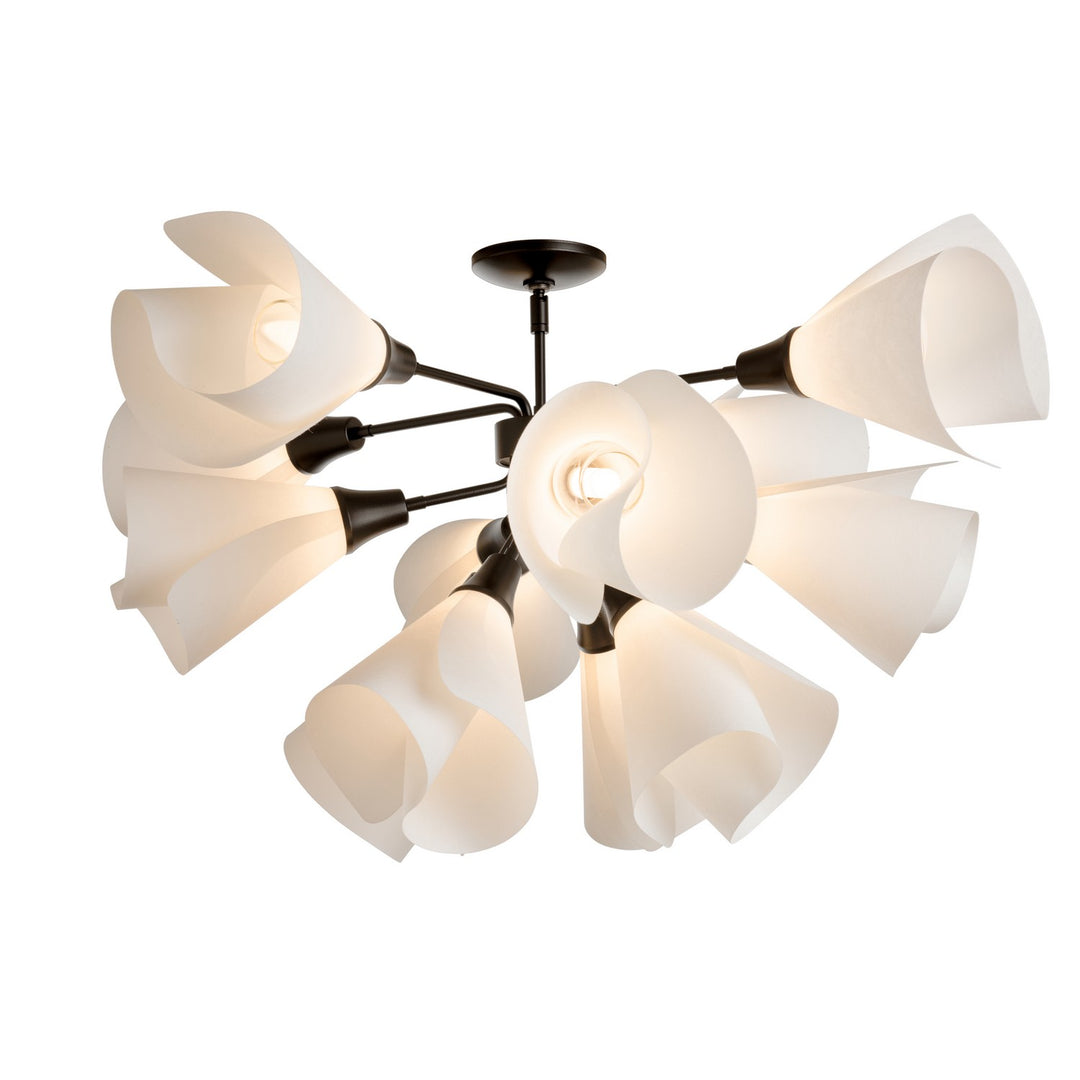 Hubbardton Forge Canada - 124362-SKT-14-SH1987 - LED Semi-Flush Mount - Mobius - Oil Rubbed Bronze