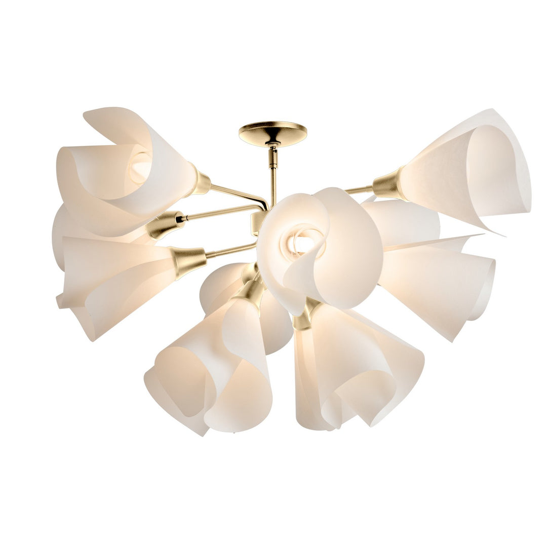 Hubbardton Forge Canada - 124362-SKT-86-SH1987 - LED Semi-Flush Mount - Mobius - Modern Brass