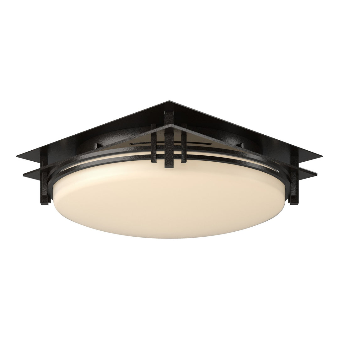 Hubbardton Forge Canada - 124394-SKT-14-GG0097 - Two Light Semi-Flush Mount - Banded - Oil Rubbed Bronze