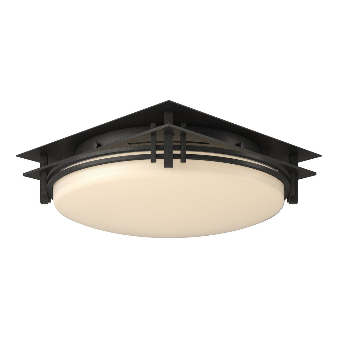 Hubbardton Forge Canada - 124394-SKT-20-GG0097 - Two Light Semi-Flush Mount - Banded - Natural Iron