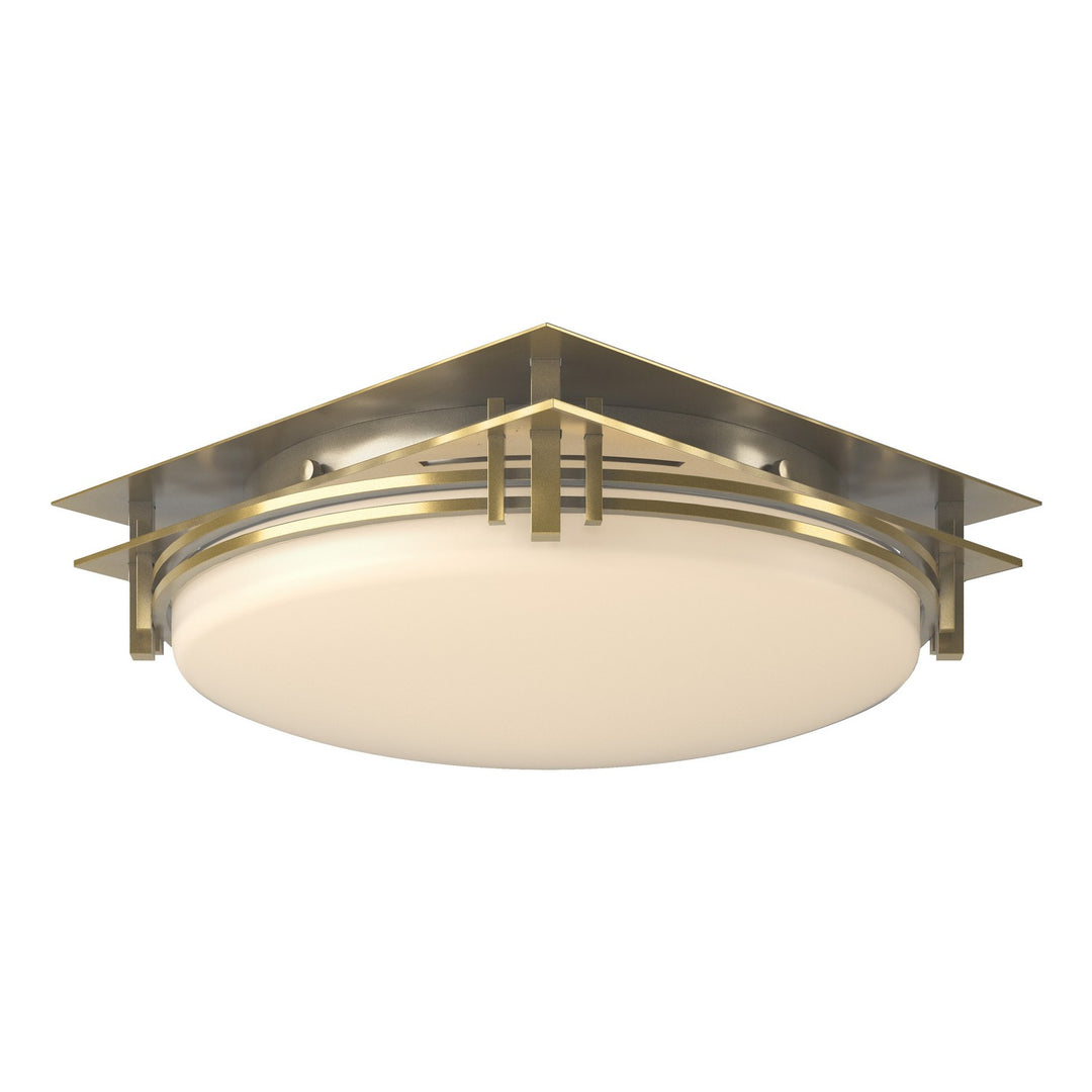 Hubbardton Forge Canada - 124394-SKT-86-GG0097 - Two Light Semi-Flush Mount - Banded - Modern Brass