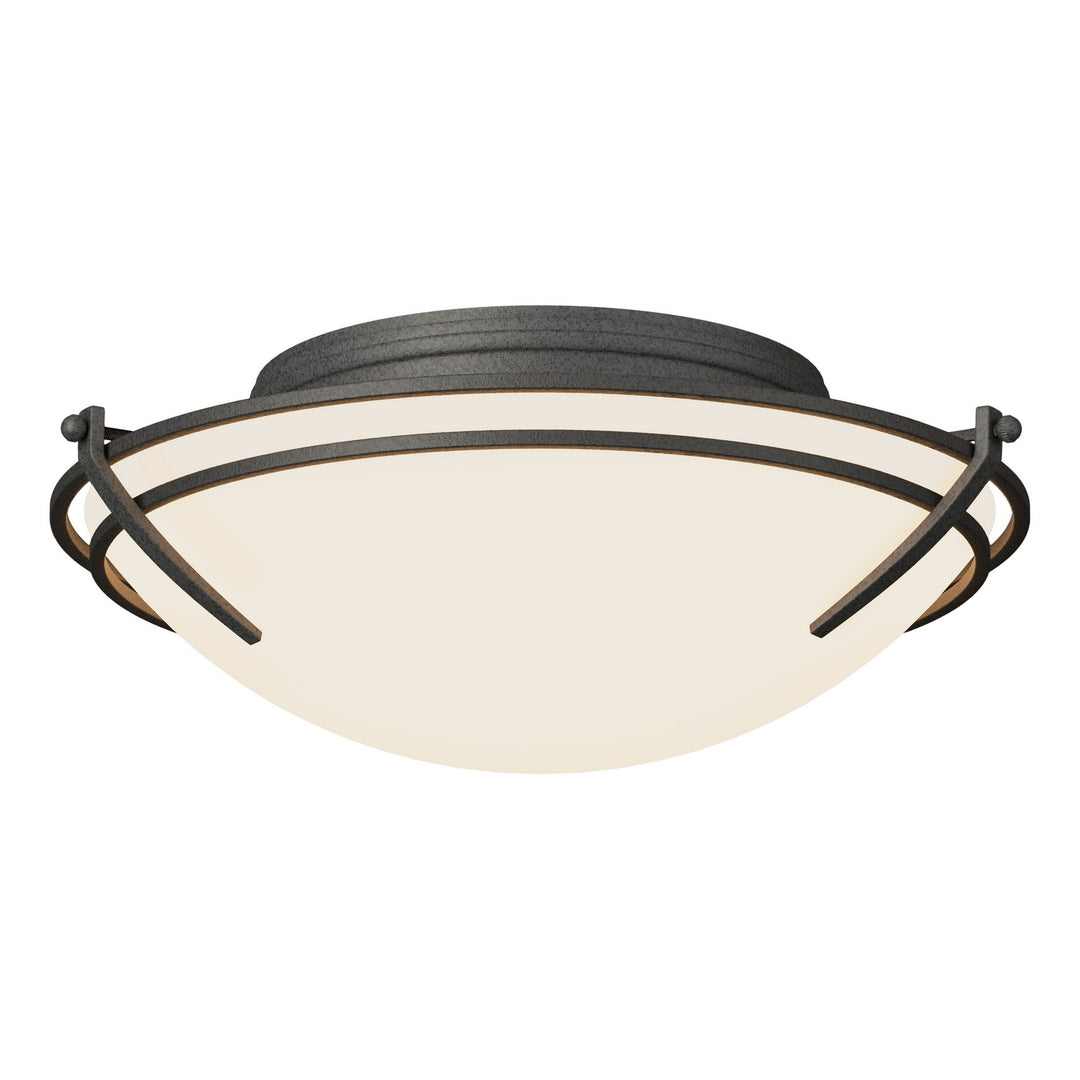Hubbardton Forge Canada - 124402-SKT-20-GG0098 - Two Light Flush Mount - Tryne - Natural Iron