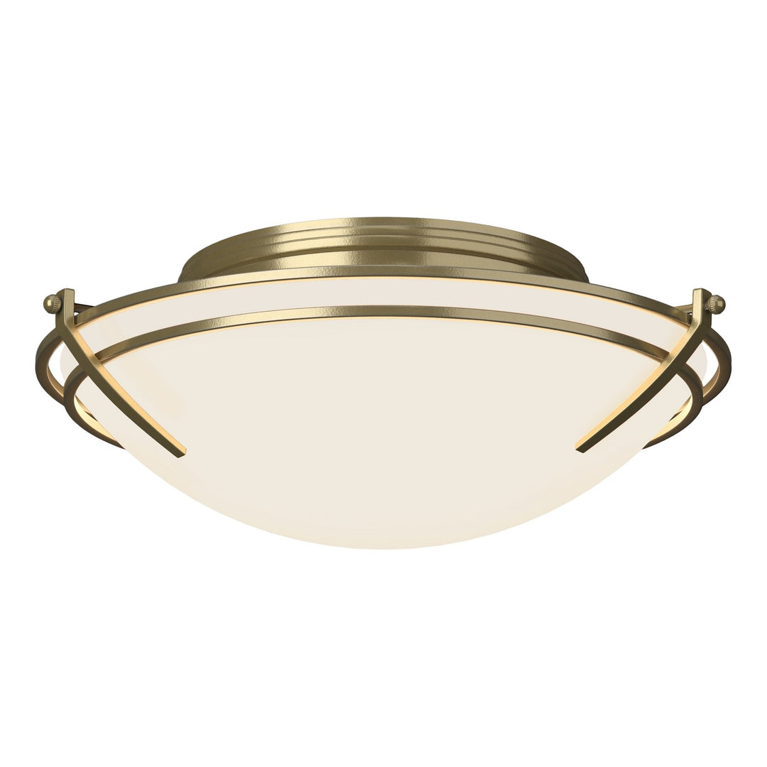 Hubbardton Forge Canada - 124402-SKT-86-GG0098 - Two Light Flush Mount - Tryne - Modern Brass