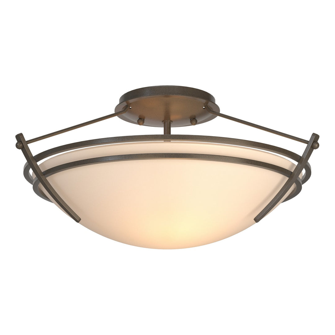 Hubbardton Forge Canada - 124412-SKT-07-GG0047 - Two Light Semi-Flush Mount - Tryne - Dark Smoke