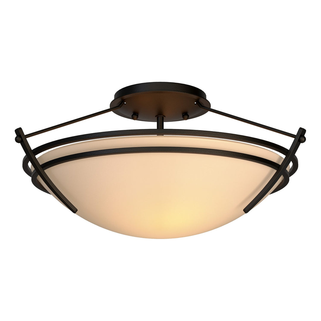 Hubbardton Forge Canada - 124412-SKT-10-SS0047 - Two Light Semi-Flush Mount - Tryne - Black