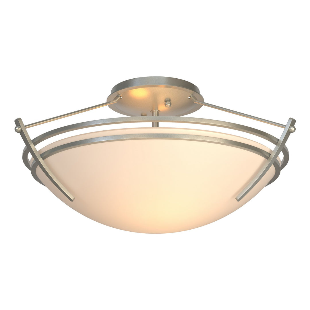 Hubbardton Forge Canada - 124412-SKT-82-GG0047 - Two Light Semi-Flush Mount - Tryne - Vintage Platinum