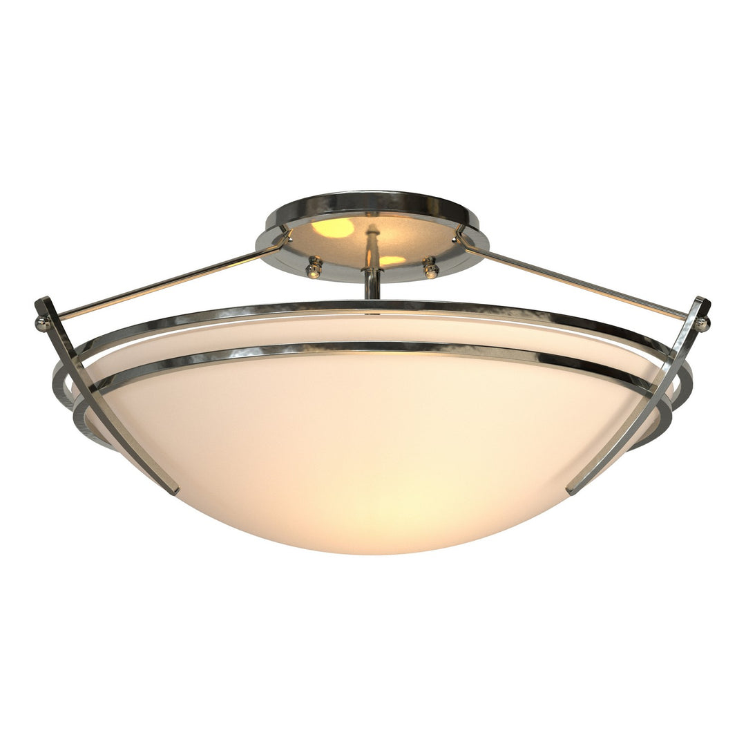 Hubbardton Forge Canada - 124412-SKT-85-GG0047 - Two Light Semi-Flush Mount - Tryne - Sterling