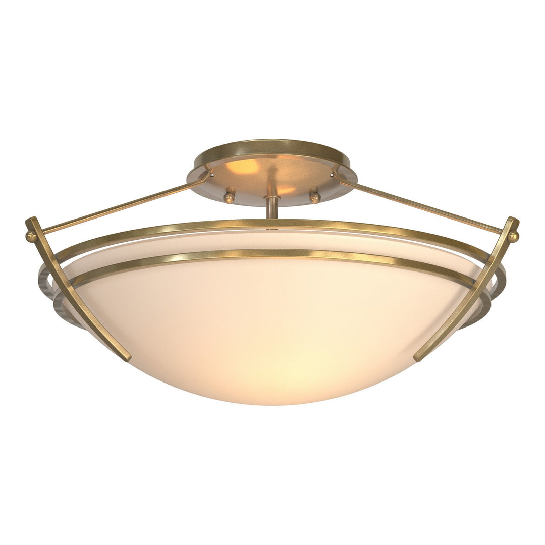 Hubbardton Forge Canada - 124412-SKT-86-GG0047 - Two Light Semi-Flush Mount - Tryne - Modern Brass