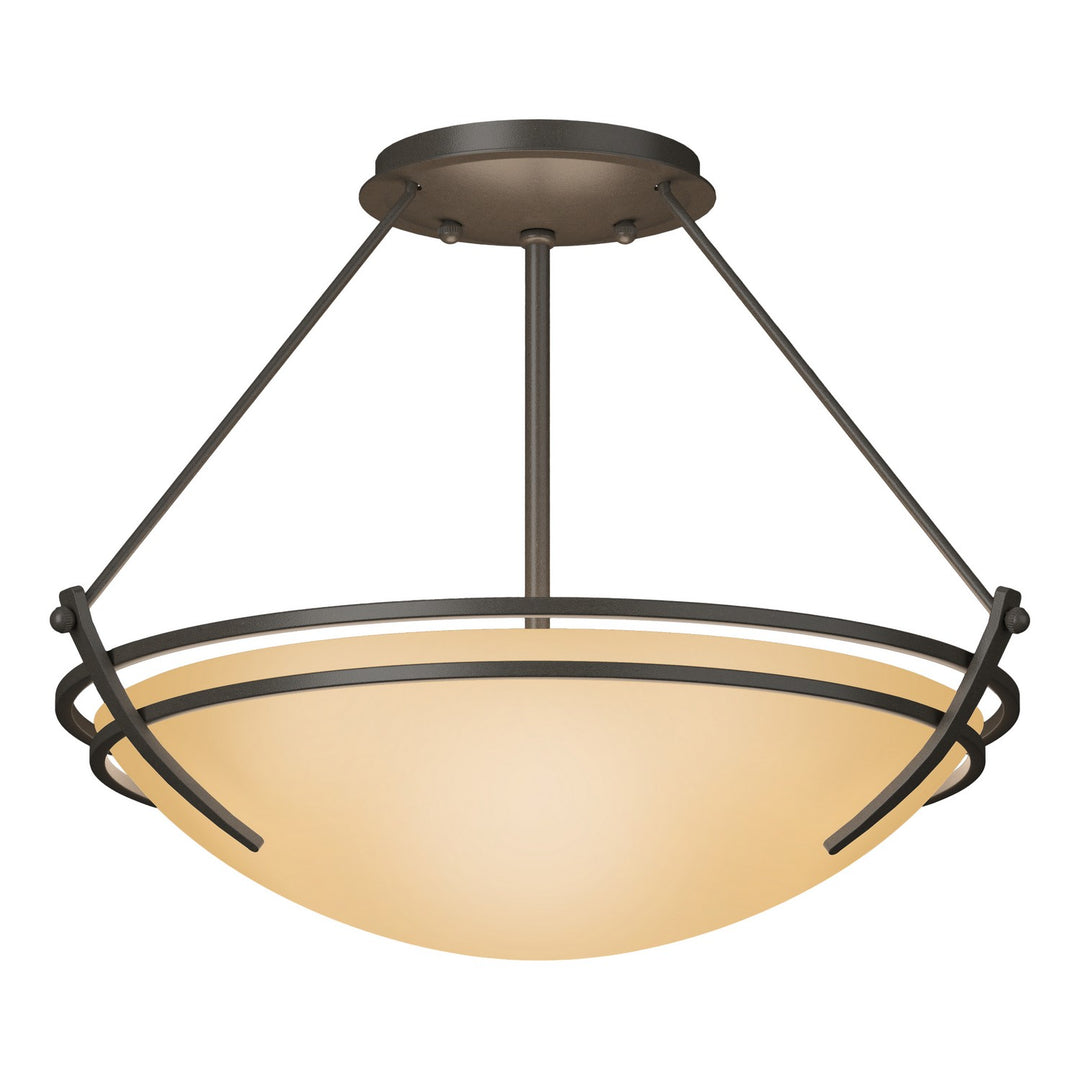 Hubbardton Forge Canada - 124422-SKT-07-SS0047 - Two Light Semi-Flush Mount - Tryne - Dark Smoke