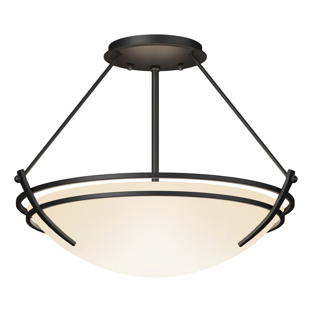 Hubbardton Forge Canada - 124422-SKT-10-GG0047 - Two Light Semi-Flush Mount - Tryne - Black