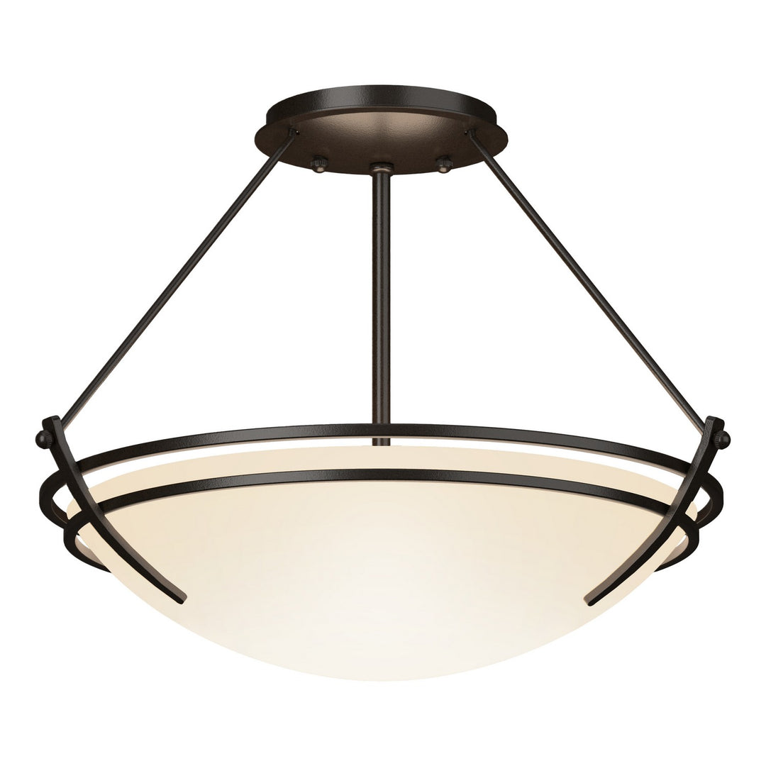 Hubbardton Forge Canada - 124422-SKT-14-GG0047 - Two Light Semi-Flush Mount - Tryne - Oil Rubbed Bronze