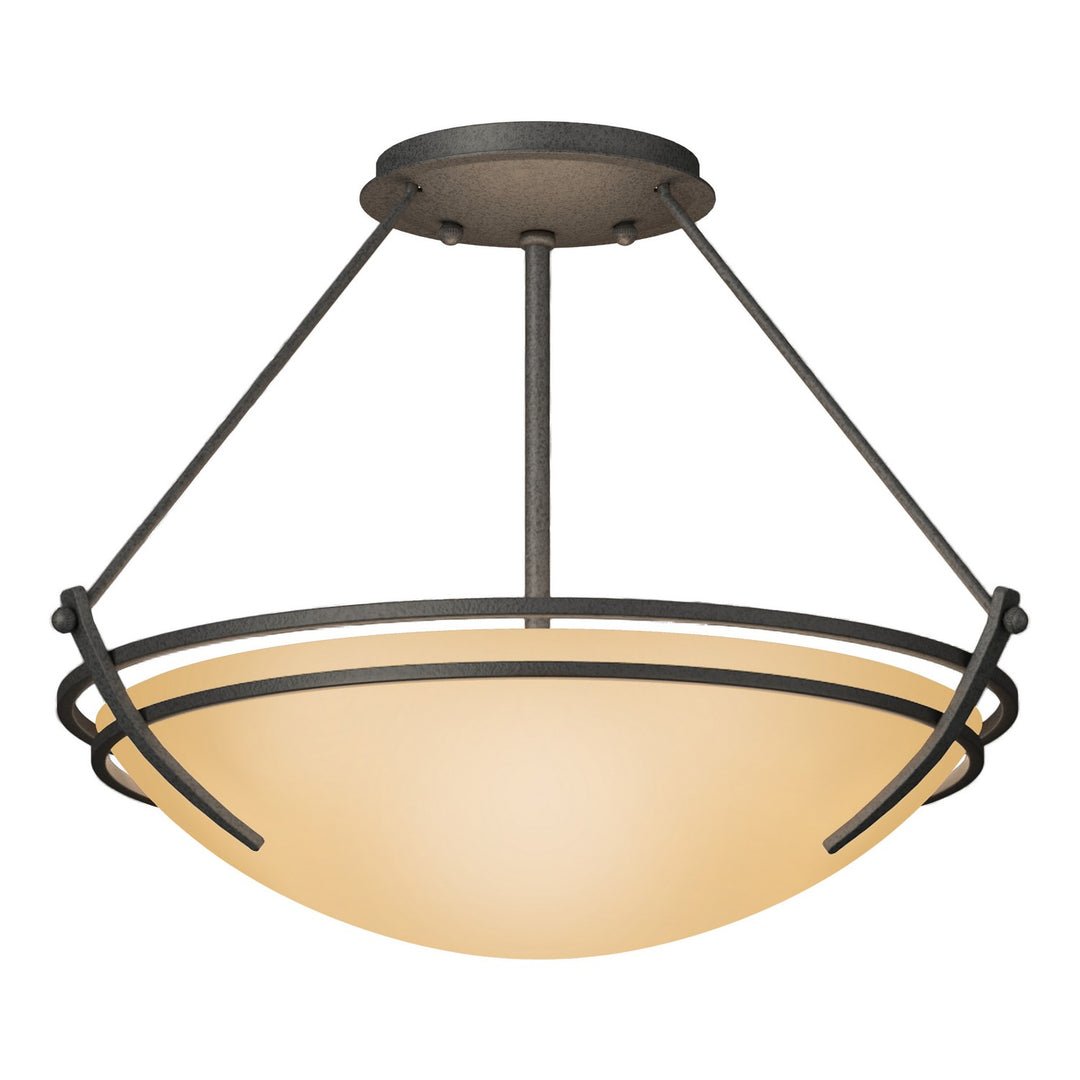 Hubbardton Forge Canada - 124422-SKT-20-SS0047 - Two Light Semi-Flush Mount - Tryne - Natural Iron