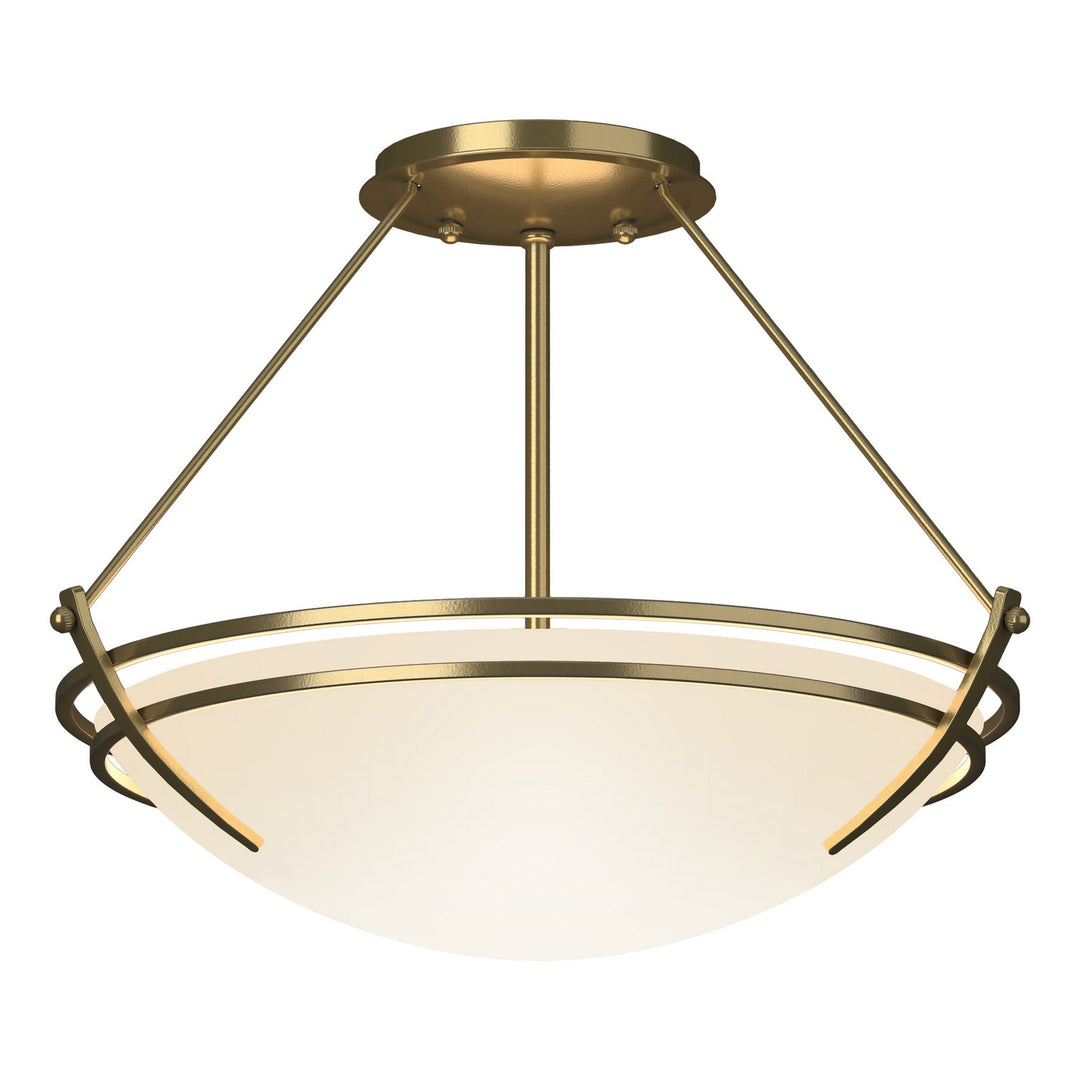Hubbardton Forge Canada - 124422-SKT-86-GG0047 - Two Light Semi-Flush Mount - Tryne - Modern Brass