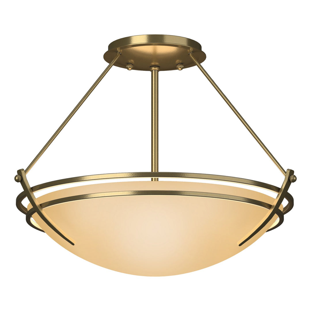 Hubbardton Forge Canada - 124422-SKT-86-SS0047 - Two Light Semi-Flush Mount - Tryne - Modern Brass