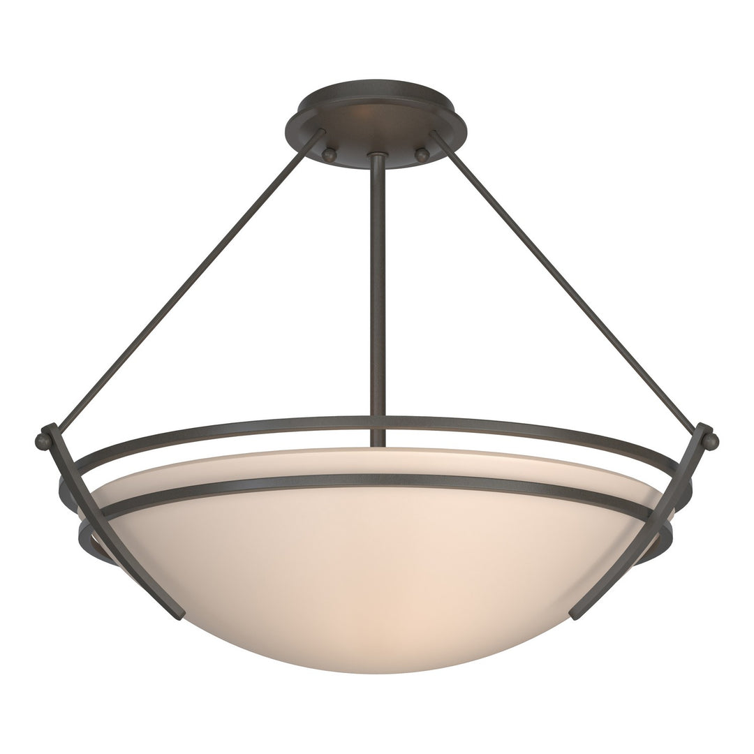 Hubbardton Forge Canada - 124432-SKT-07-SS0020 - Three Light Semi-Flush Mount - Tryne - Dark Smoke