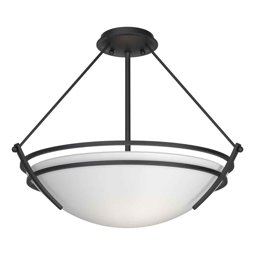 Hubbardton Forge Canada - 124432-SKT-10-GG0020 - Three Light Semi-Flush Mount - Tryne - Black