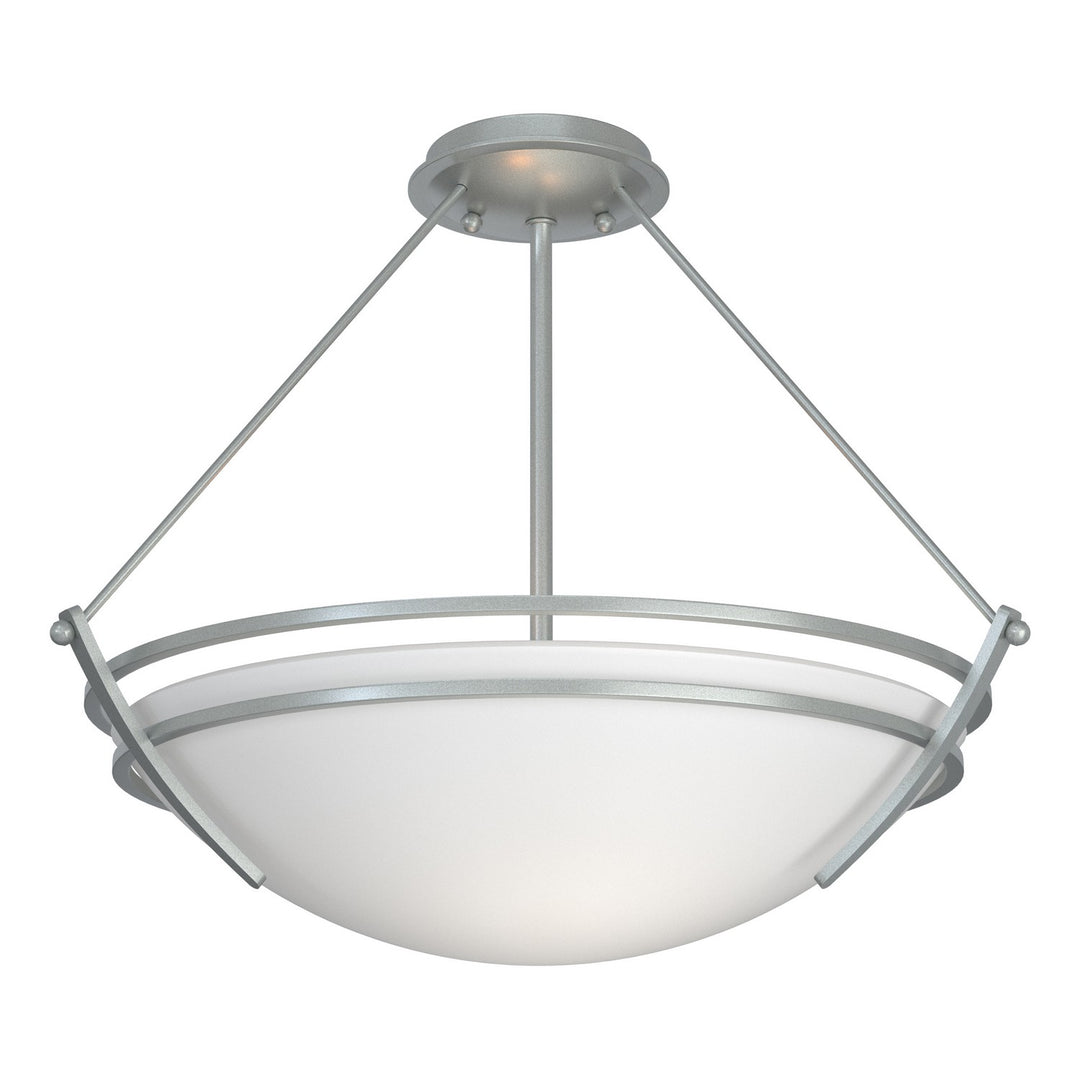 Hubbardton Forge Canada - 124432-SKT-82-GG0020 - Three Light Semi-Flush Mount - Tryne - Vintage Platinum