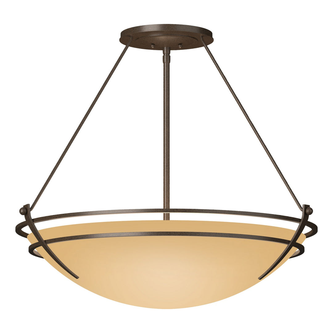 Hubbardton Forge Canada - 124442-SKT-05-SS0054 - Three Light Semi-Flush Mount - Tryne - Bronze