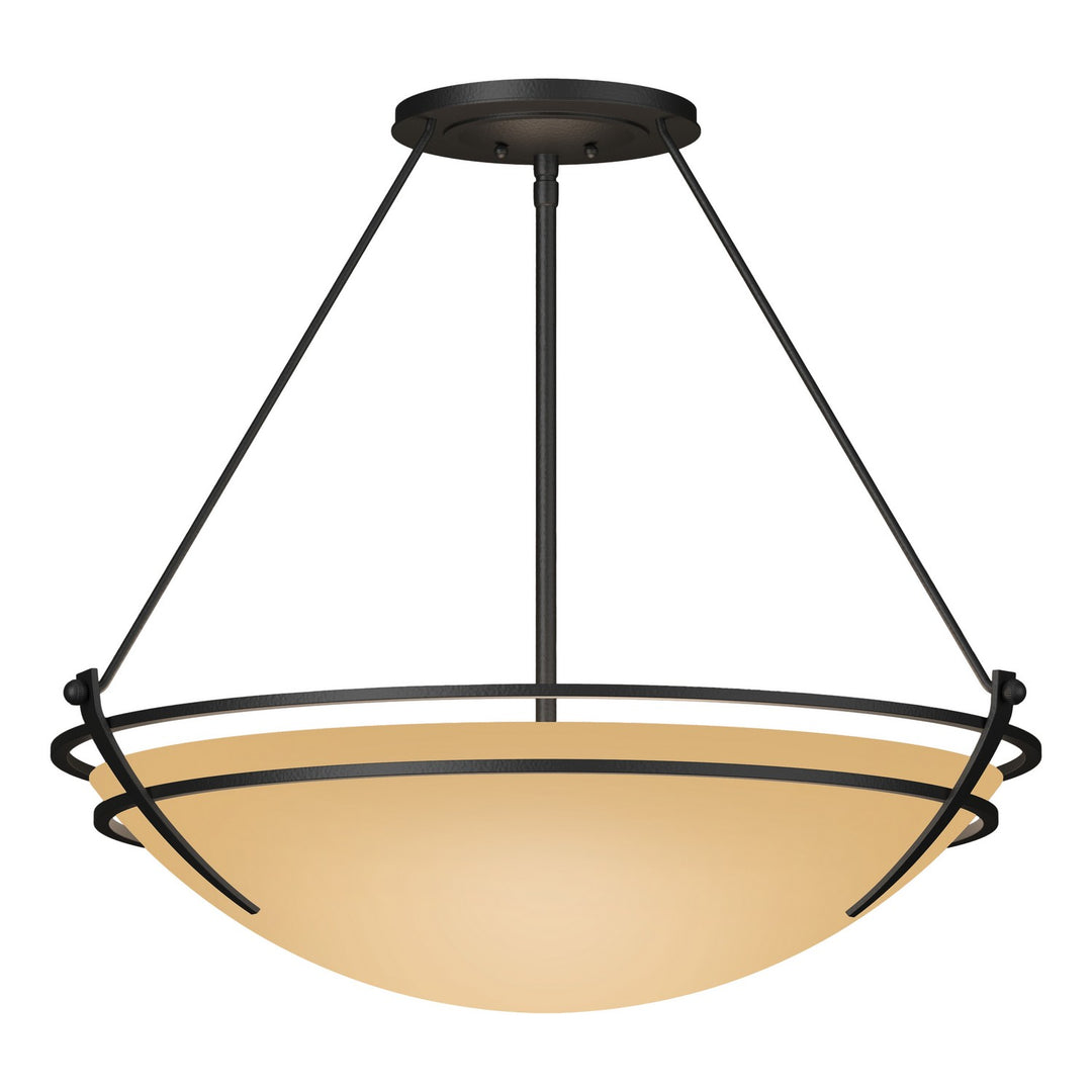 Hubbardton Forge Canada - 124442-SKT-10-SS0054 - Three Light Semi-Flush Mount - Tryne - Black