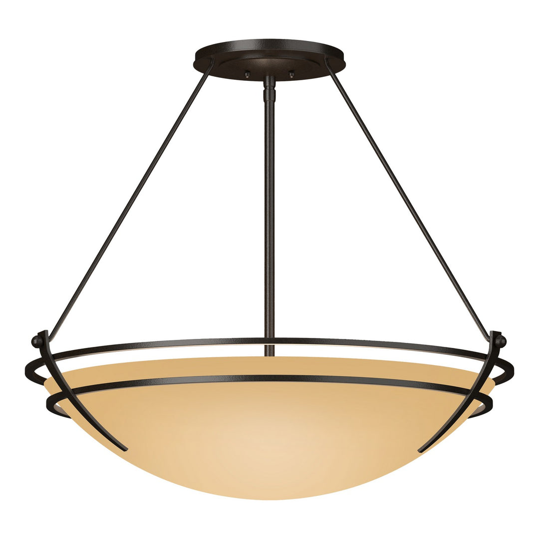 Hubbardton Forge Canada - 124442-SKT-14-SS0054 - Three Light Semi Flush Mount - Tryne - Oil Rubbed Bronze