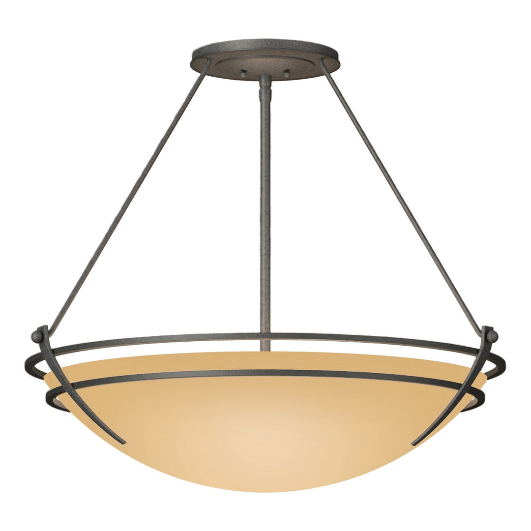 Hubbardton Forge Canada - 124442-SKT-20-SS0054 - Three Light Semi-Flush Mount - Tryne - Natural Iron