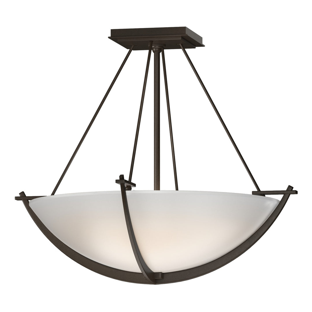 Hubbardton Forge Canada - 124555-SKT-05-GG0020 - Three Light Semi-Flush Mount - Compass - Bronze
