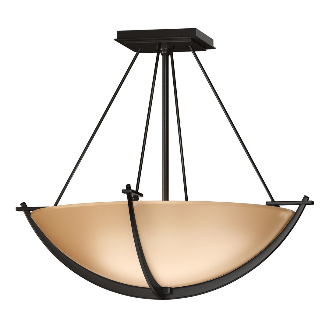 Hubbardton Forge Canada - 124555-SKT-14-SS0020 - Three Light Semi Flush Mount - Compass - Oil Rubbed Bronze