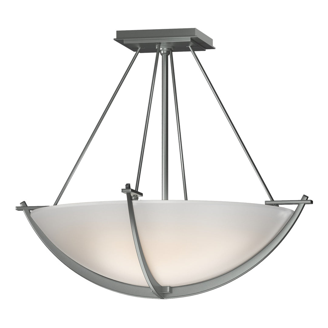 Hubbardton Forge Canada - 124555-SKT-82-GG0020 - Three Light Semi-Flush Mount - Compass - Vintage Platinum