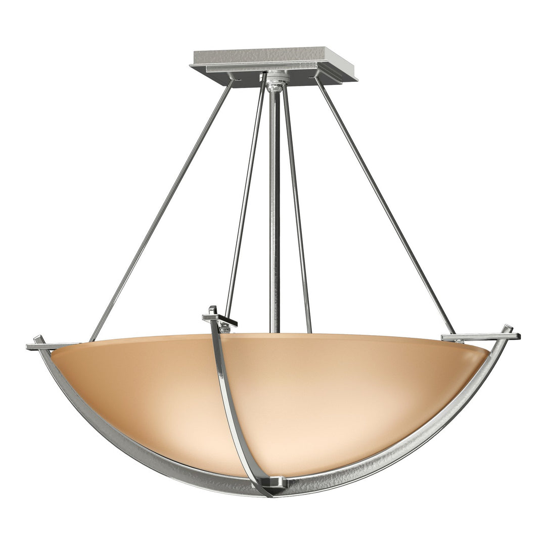 Hubbardton Forge Canada - 124555-SKT-85-SS0020 - Three Light Semi-Flush Mount - Compass - Sterling