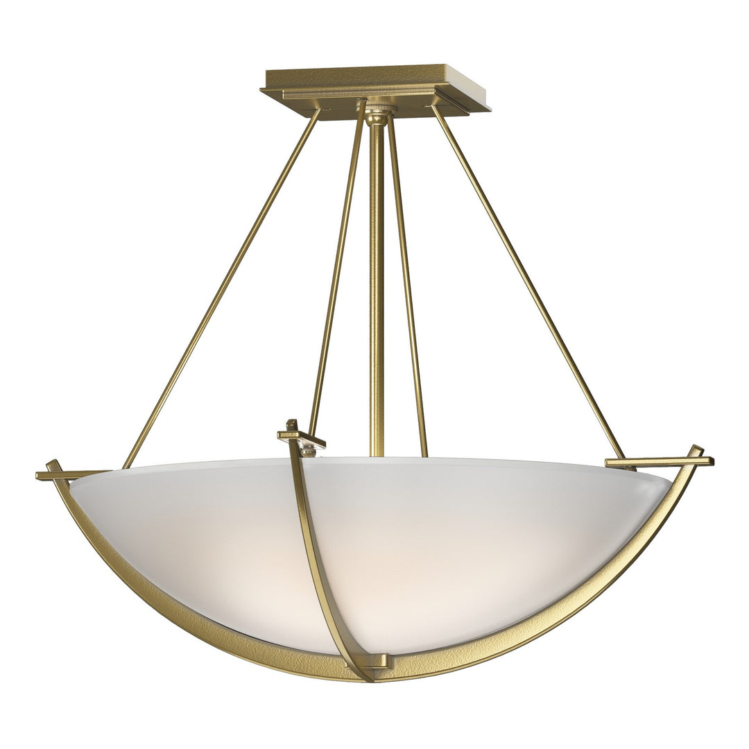 Hubbardton Forge Canada - 124555-SKT-86-GG0020 - Three Light Semi Flush Mount - Compass - Modern Brass