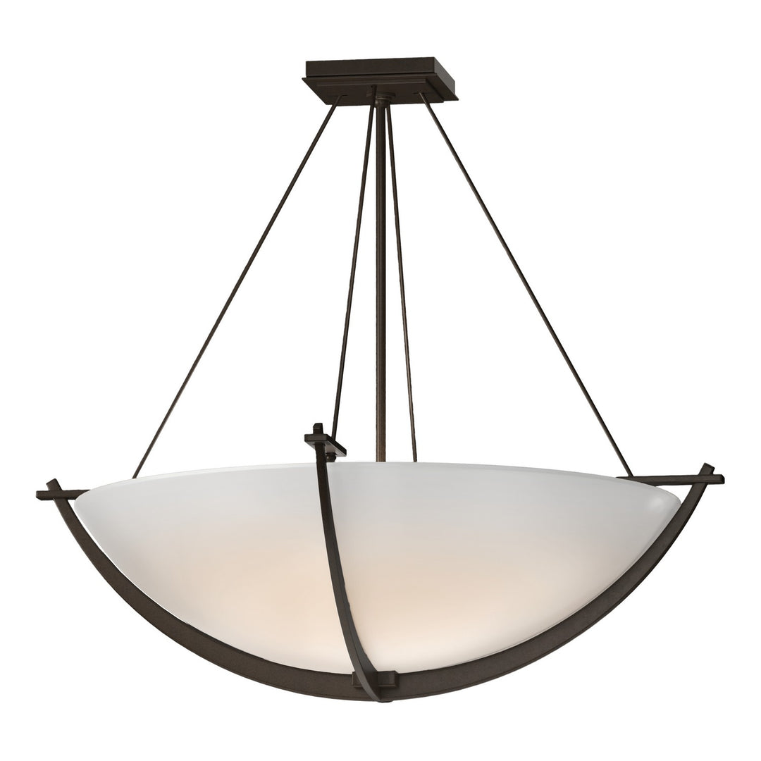 Hubbardton Forge Canada - 124560-SKT-05-GG0054 - Three Light Semi-Flush Mount - Compass - Bronze