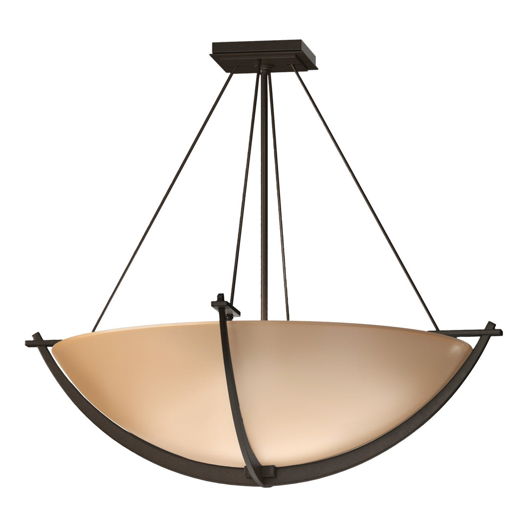 Hubbardton Forge Canada - 124560-SKT-05-SS0054 - Three Light Semi-Flush Mount - Compass - Bronze