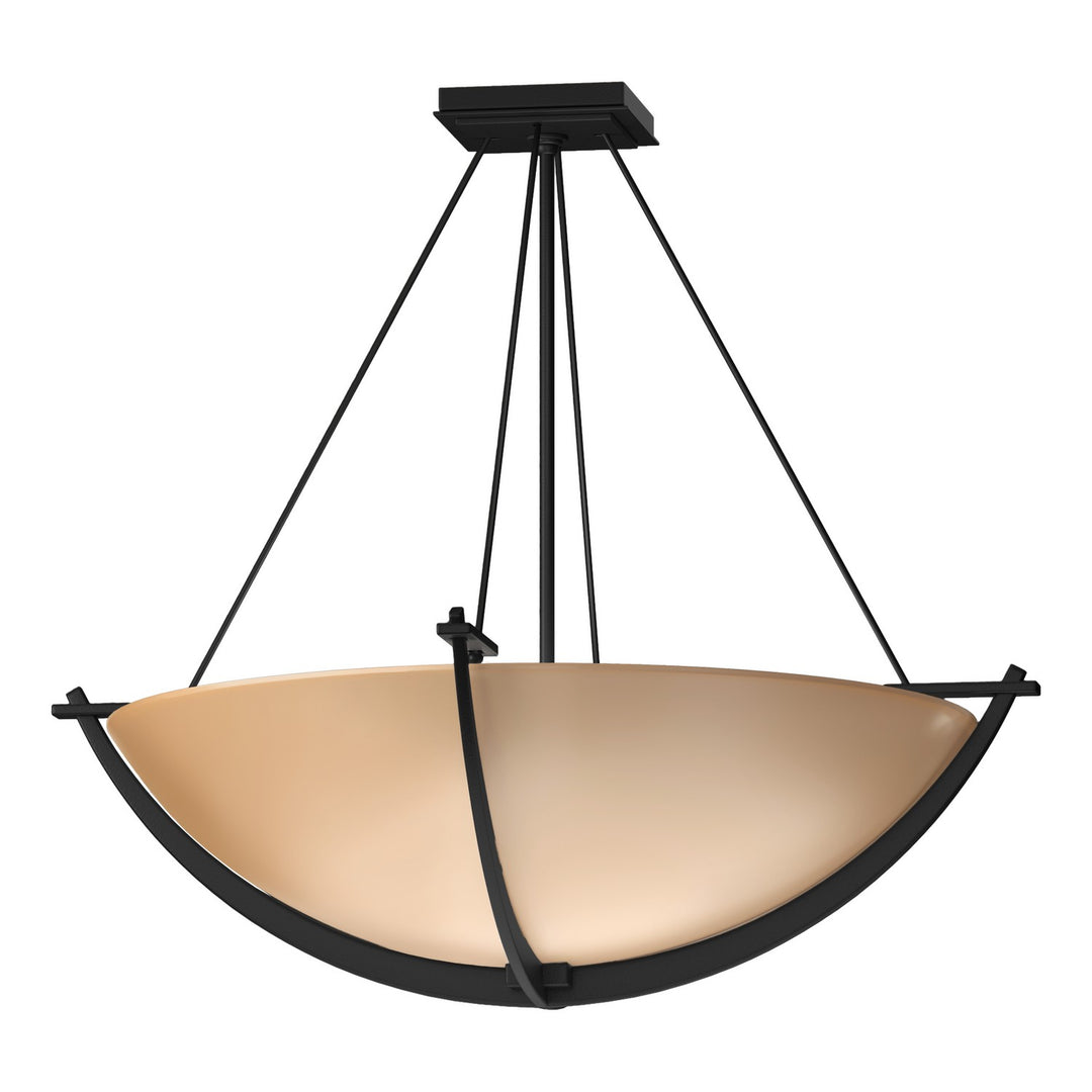 Hubbardton Forge Canada - 124560-SKT-10-SS0054 - Three Light Semi-Flush Mount - Compass - Black