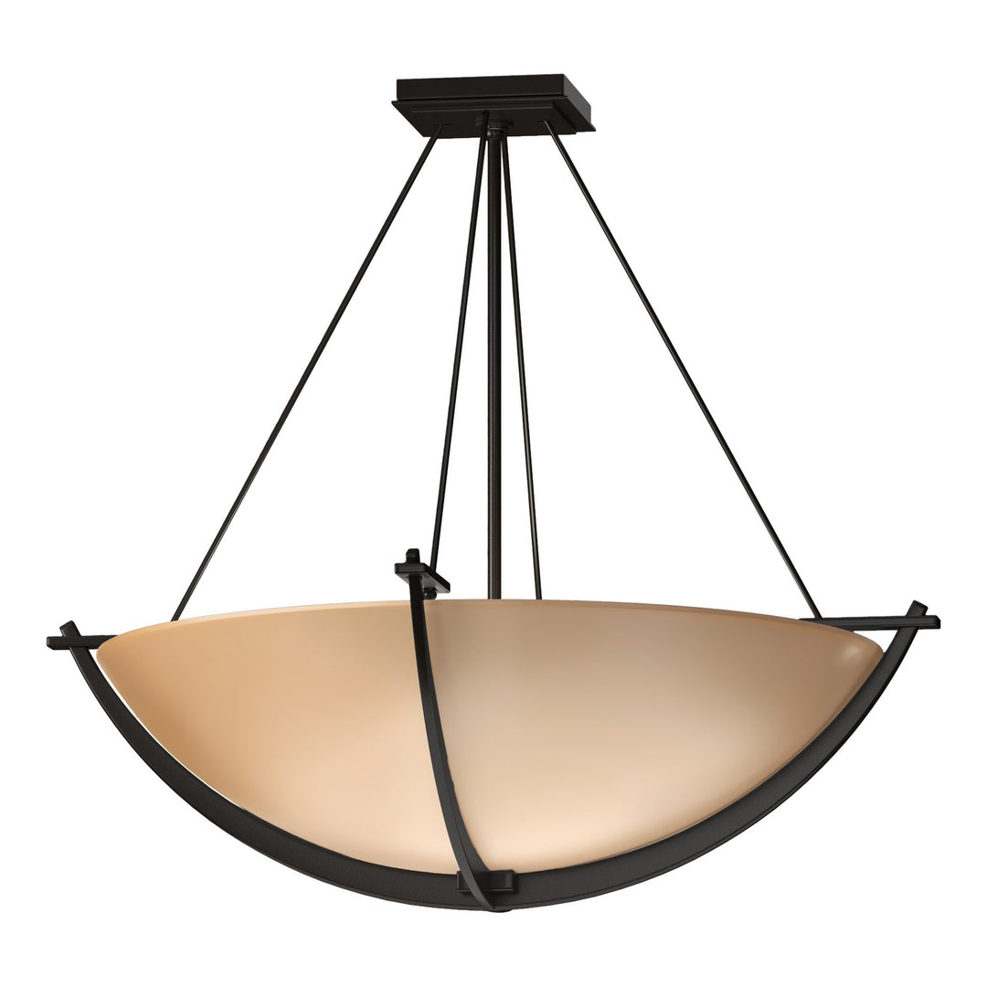Hubbardton Forge Canada - 124560-SKT-14-SS0054 - Three Light Semi Flush Mount - Compass - Oil Rubbed Bronze