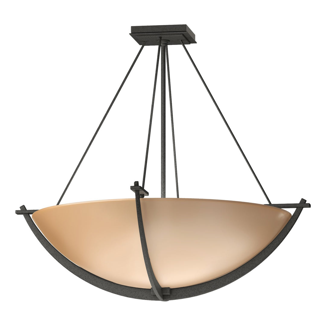 Hubbardton Forge Canada - 124560-SKT-20-SS0054 - Three Light Semi-Flush Mount - Compass - Natural Iron
