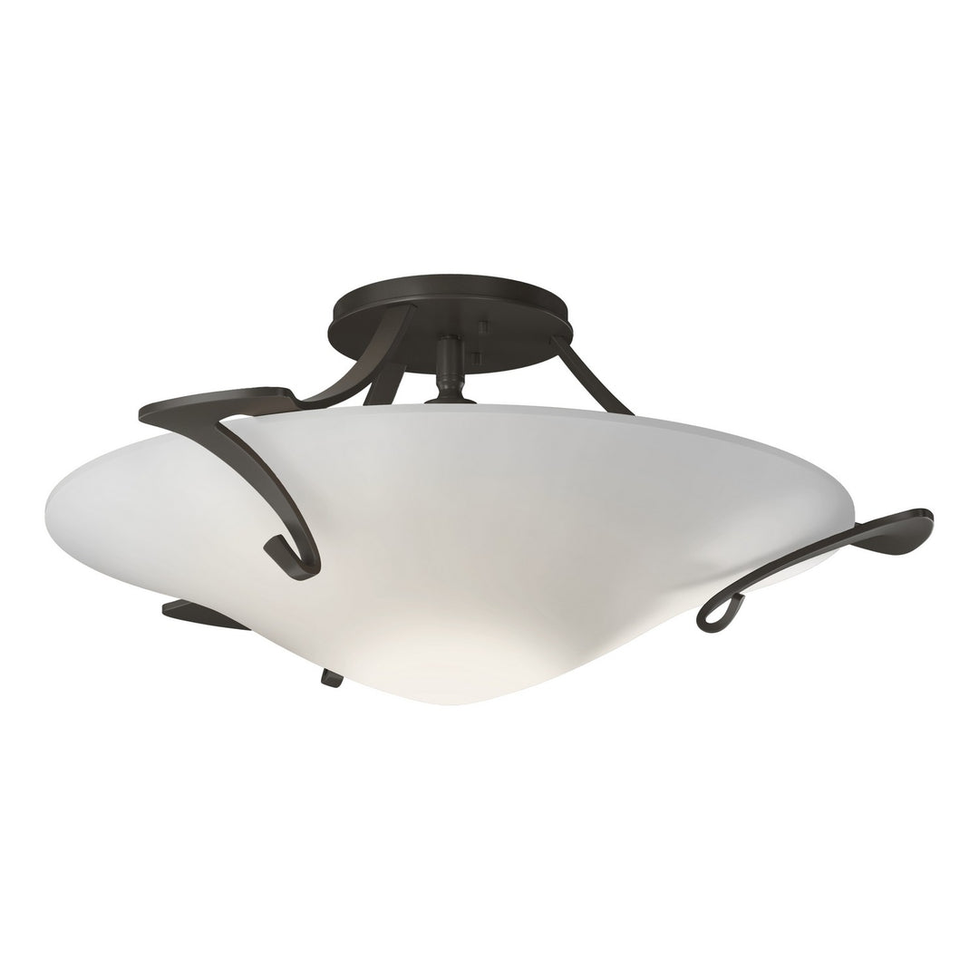 Hubbardton Forge Canada - 124710-SKT-07-GG0243 - One Light Semi-Flush Mount - Antasia - Dark Smoke
