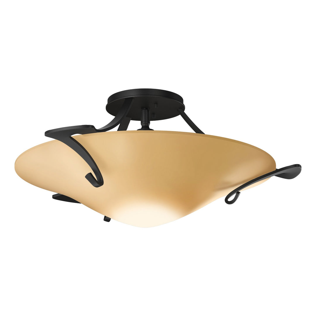 Hubbardton Forge Canada - 124710-SKT-10-SS0243 - One Light Semi-Flush Mount - Antasia - Black