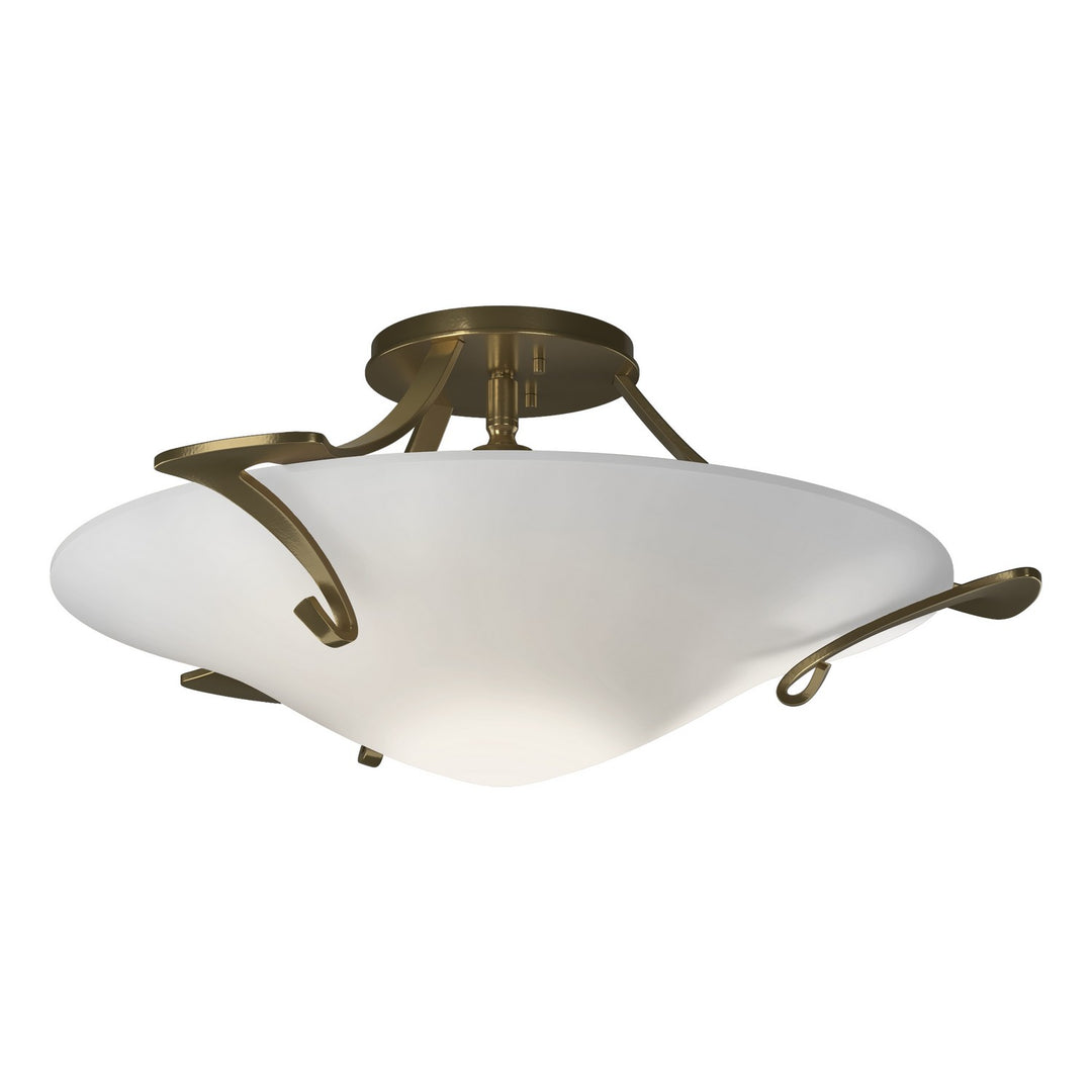 Hubbardton Forge Canada - 124710-SKT-86-GG0243 - One Light Semi-Flush Mount - Antasia - Modern Brass