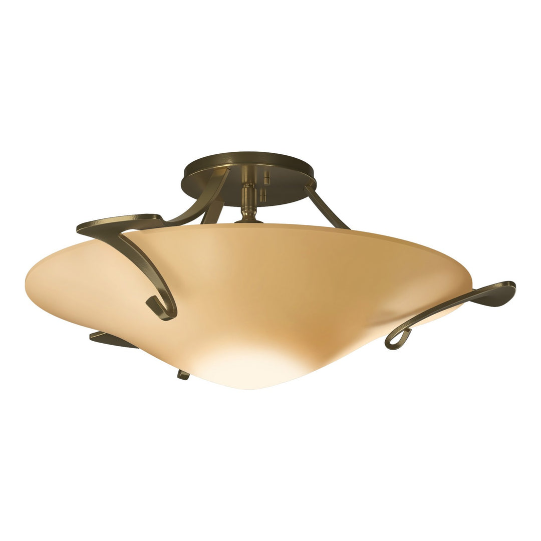 Hubbardton Forge Canada - 124710-SKT-86-SS0243 - One Light Semi-Flush Mount - Antasia - Modern Brass