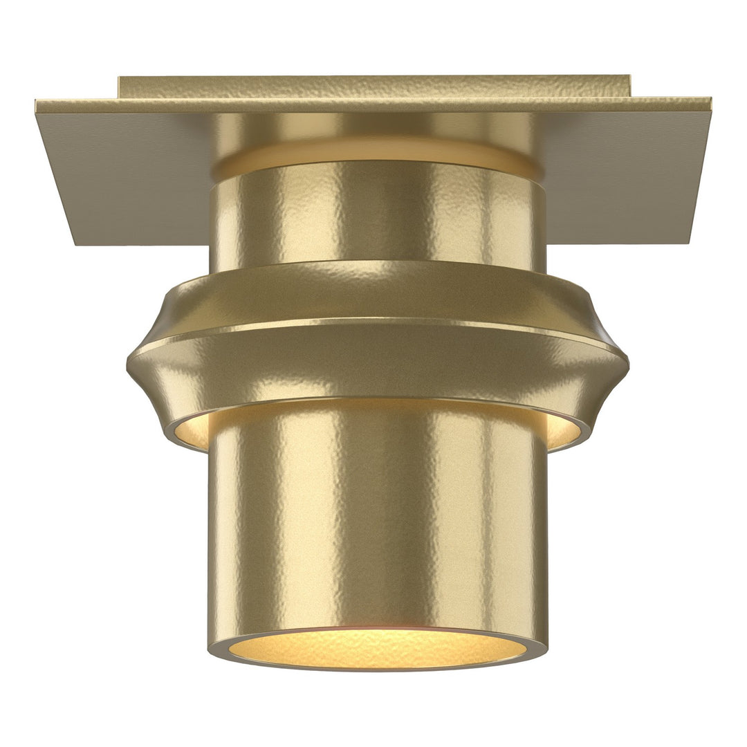 Hubbardton Forge Canada - 124910-SKT-86 - One Light Flush Mount - Twilight - Modern Brass