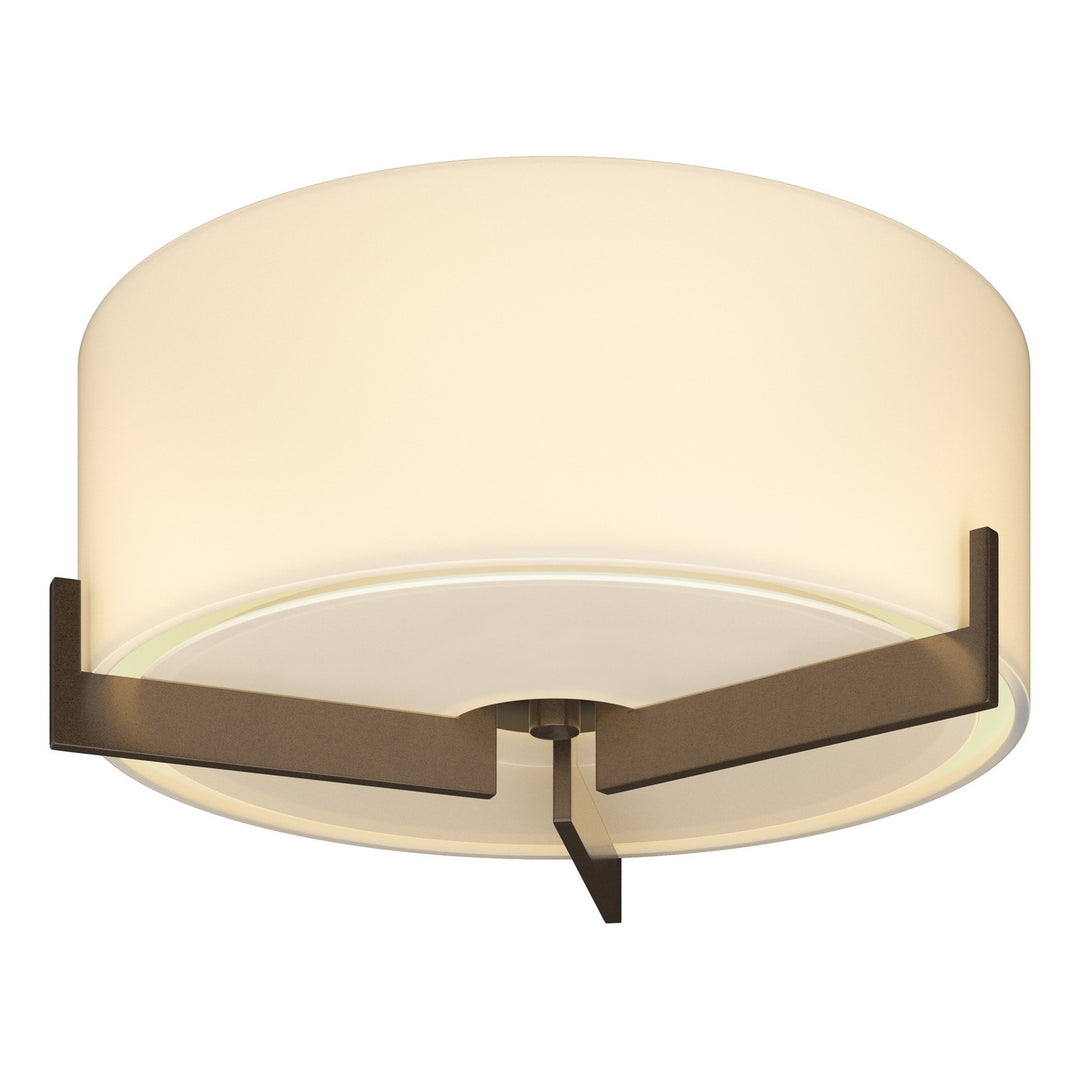 Hubbardton Forge Canada - 126401-SKT-05-GG0218 - One Light Semi-Flush Mount - Axis - Bronze